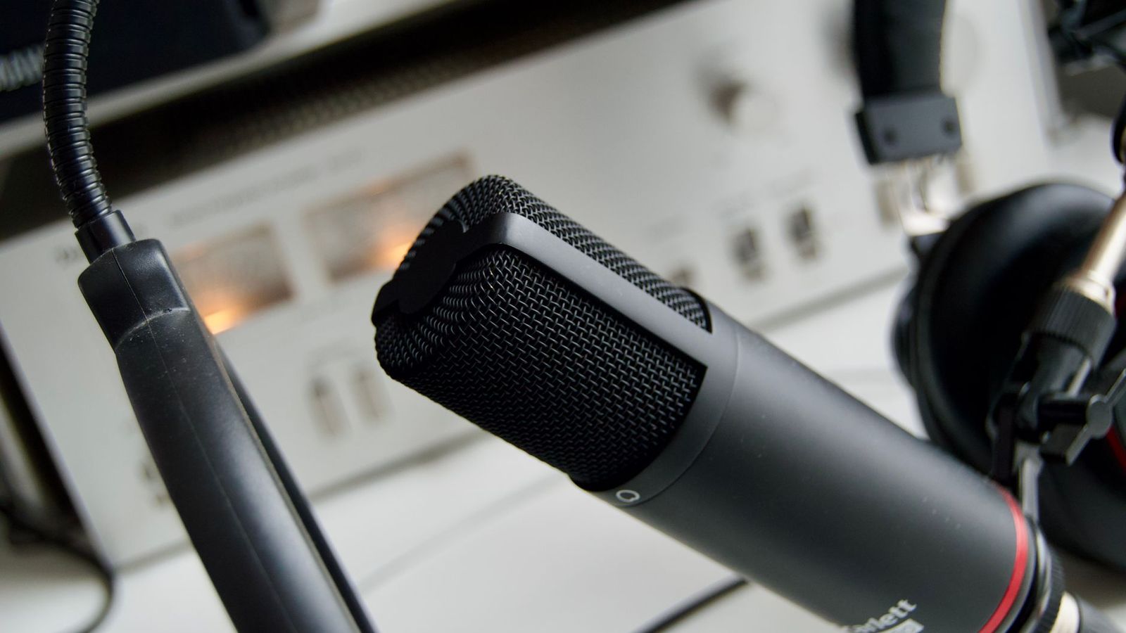 Un micro de studio de radio